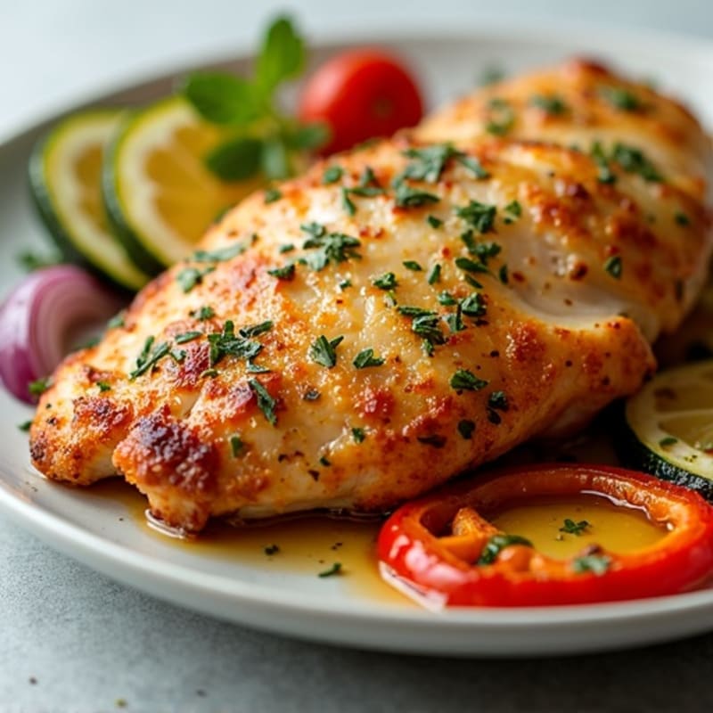 Crispy Sheet Pan Lemon-Herb Chicken and Roasted Vegetables
