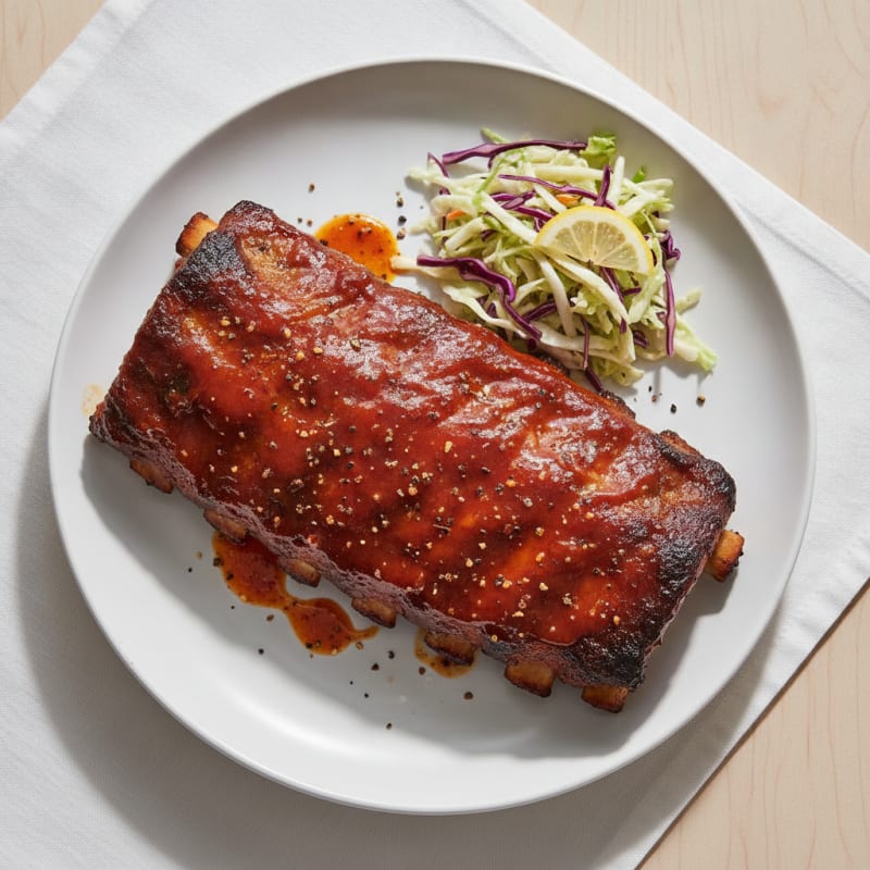 Smoked BBQ Ribs with Tangy Glaze