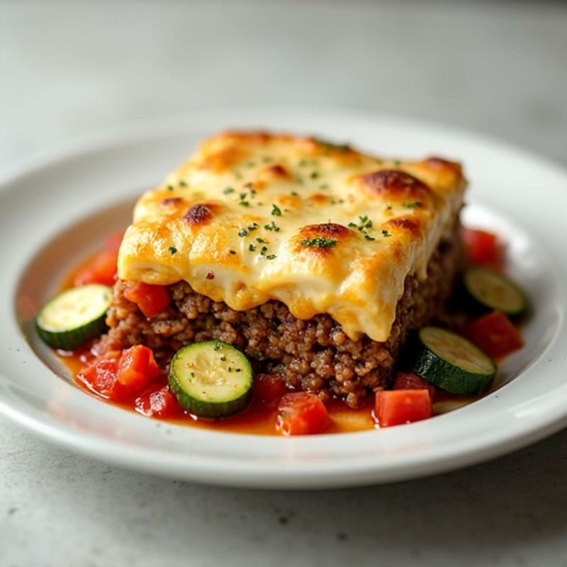 Hearty Lean Beef Zucchini Bake