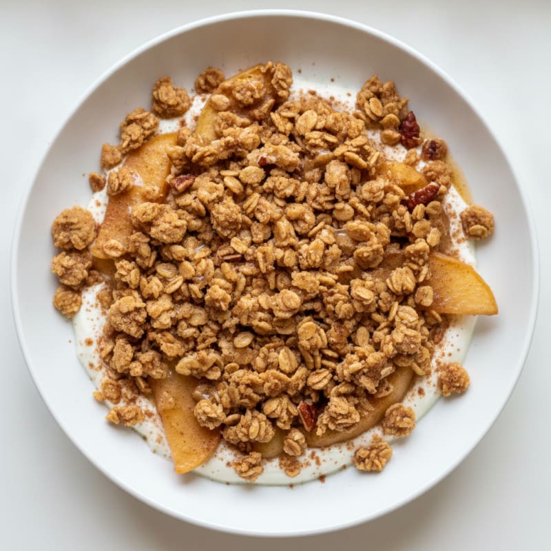 Baked Apple Crumble with Oat Topping