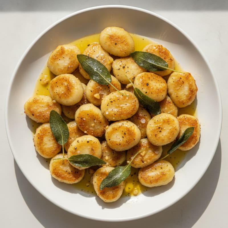 Ricotta Gnocchi with Sage Butter Sauce