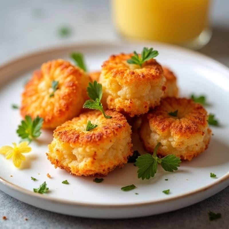 Crispy Baked Shrimp and Cassava Croquettes