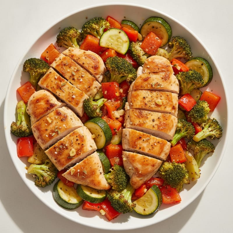 Sheet Pan Lemon Herb Chicken and Veggies