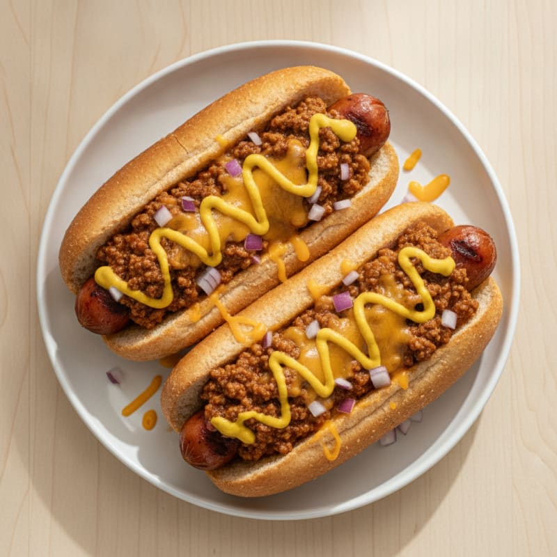 Classic Chili Cheese Hot Dogs