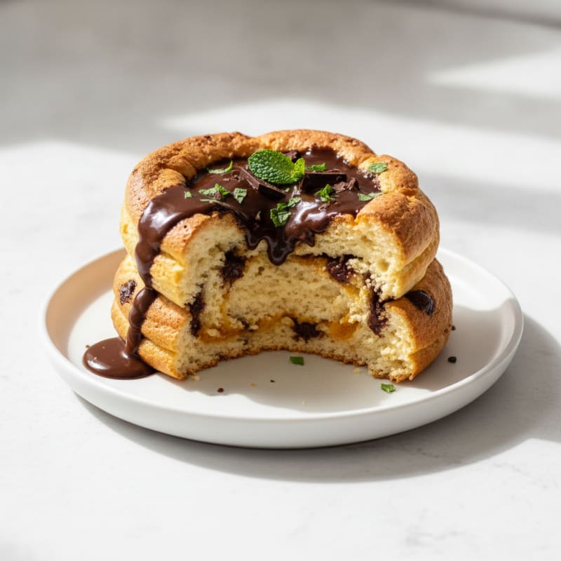 Chocolate Pumpkin Soufflé with Monk Fruit