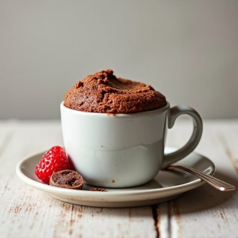 Healthy Chocolate Protein Mug Cake