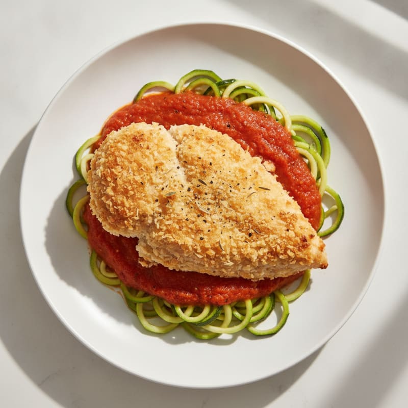 Parmesan-Crusted Chicken with Marinara Sauce