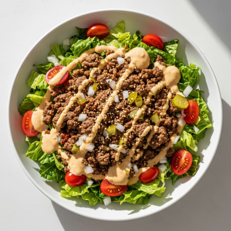 Big Mac Inspired Protein Bowl
