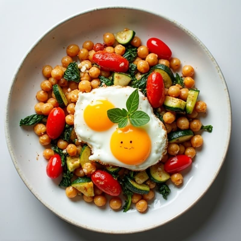 Sheet Pan Roasted Veggie and Egg Bake