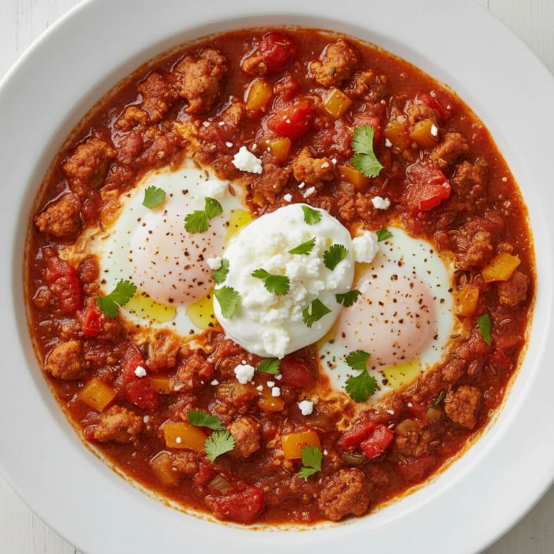 Baked Eggs in Spiced Tomato Sauce