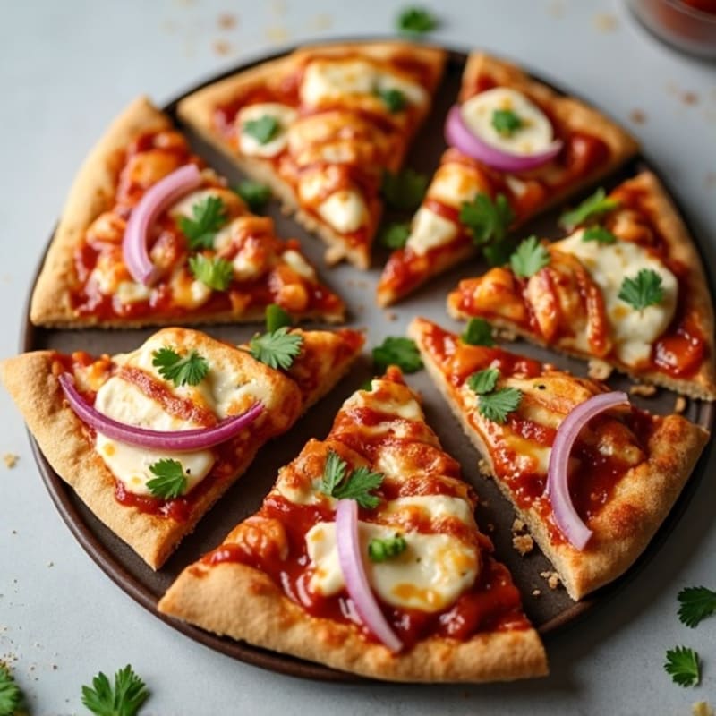 Grilled BBQ Chicken Flatbread Pizza