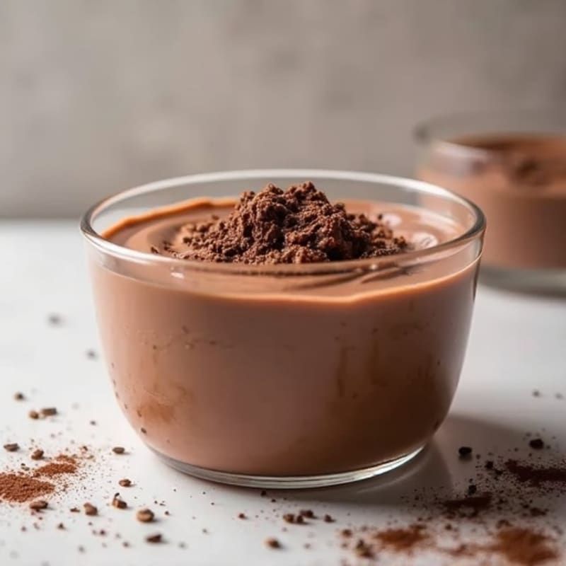 Silky Chocolate Protein Pudding with Greek Yogurt