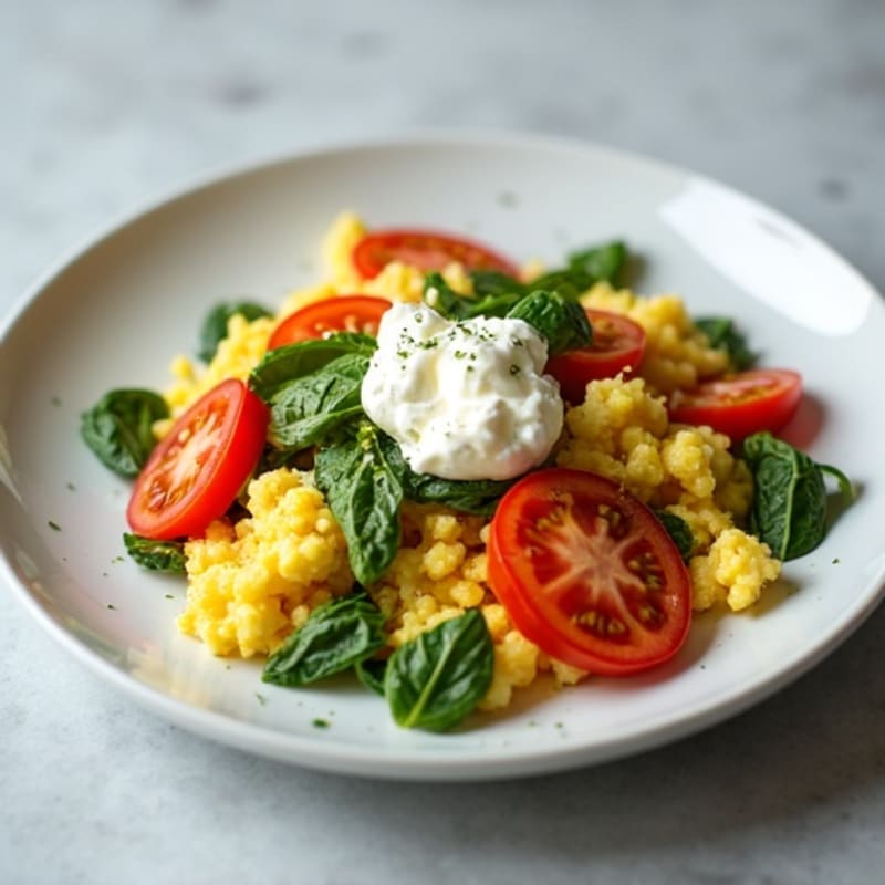 Protein-Packed Veggie Egg White Scramble