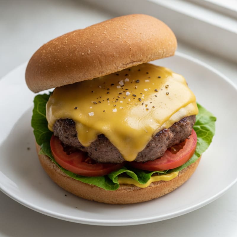 Classic Beef Burger with Cheddar