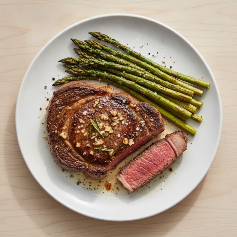 Classic Pan-Seared Beef Ribeye Steak