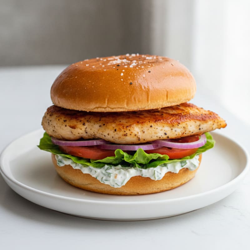 Pan-Seared Chicken Brioche Sandwich
