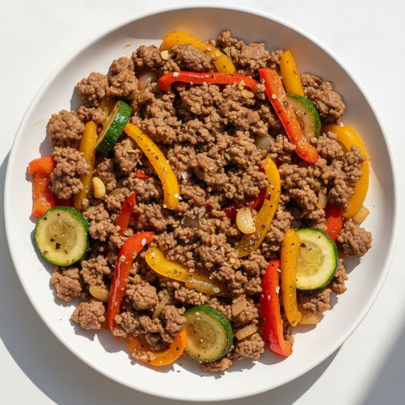 Savory Ground Beef Skillet with Vegetables