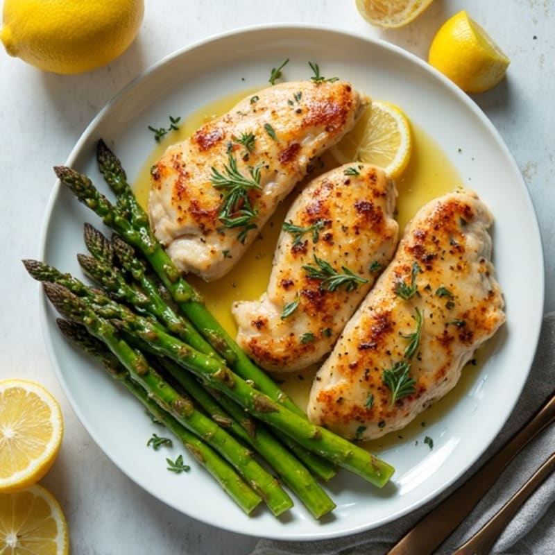 Sheet Pan Lemon Herb Chicken and Asparagus