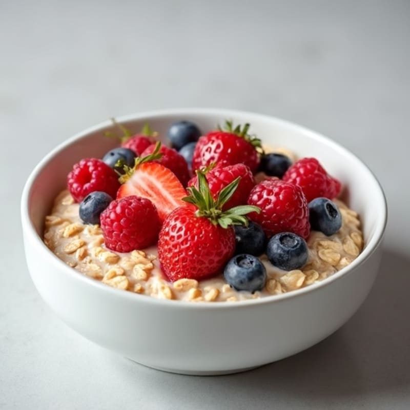 Creamy Berry Protein Oatmeal
