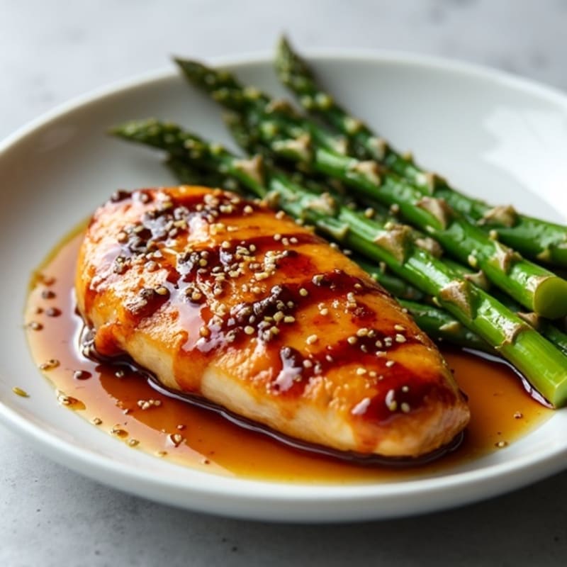 Sticky Teriyaki Chicken with Roasted Asparagus