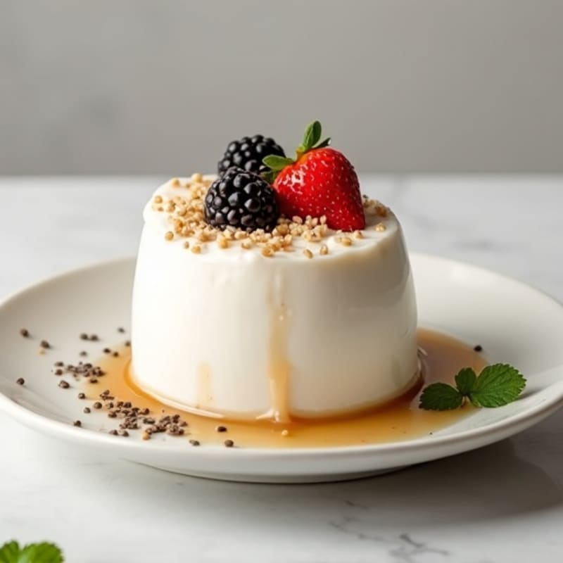 Silky Greek Yogurt Protein Mousse with Almond Butter