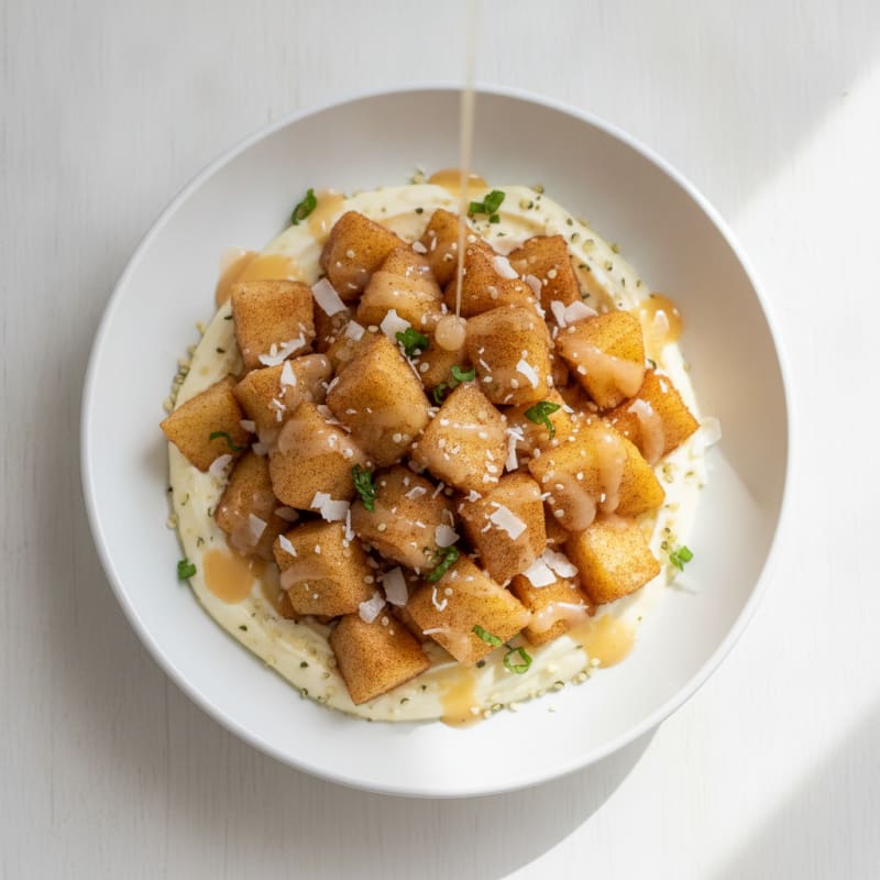High-Protein Air-Fried Cinnamon Apple Bites