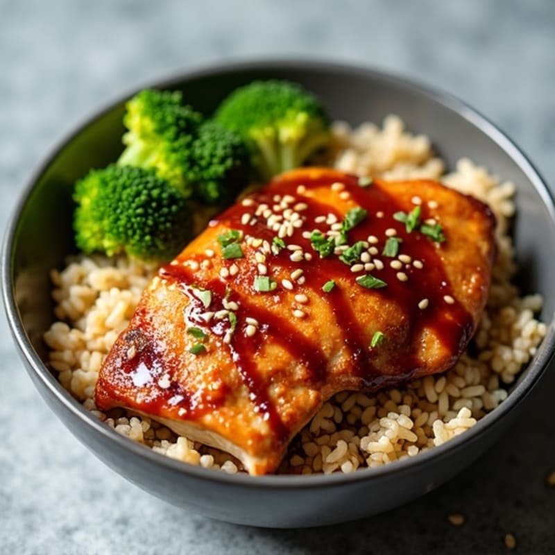 Sticky Ginger-Garlic Teriyaki Chicken Bowl