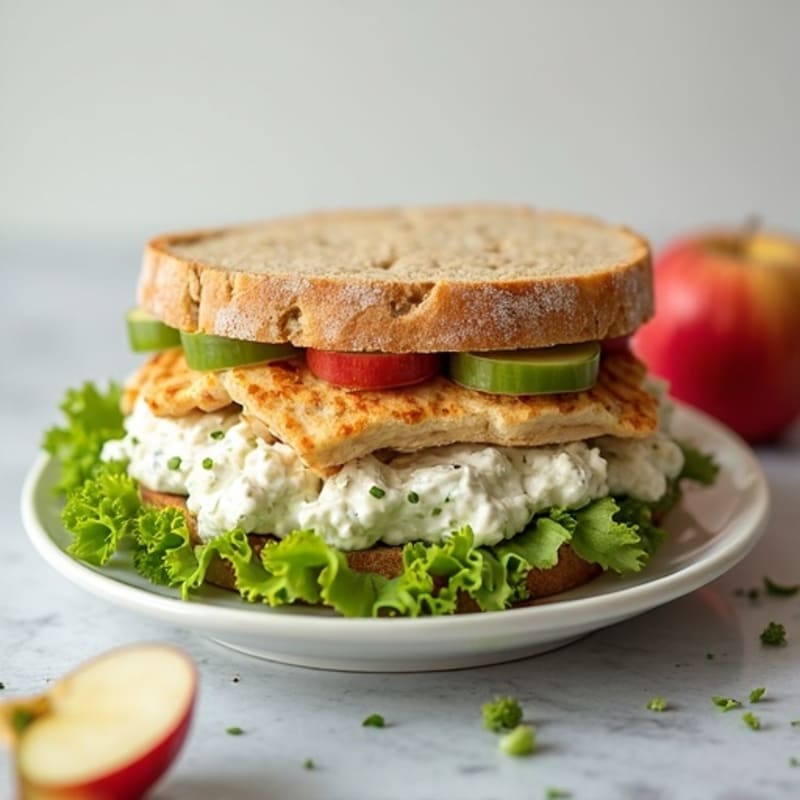 Creamy Greek Yogurt Chicken Salad Sandwich