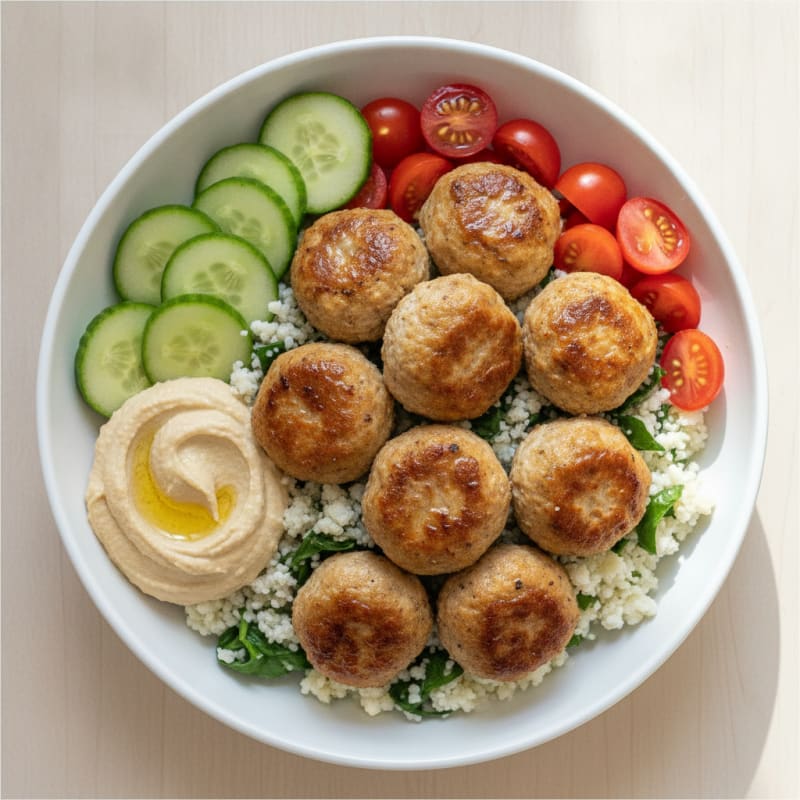 Chicken Meatball Lunch Bowl