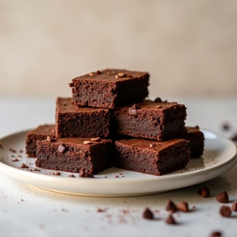 Fudgy Almond Flour Double Chocolate Protein Brownies