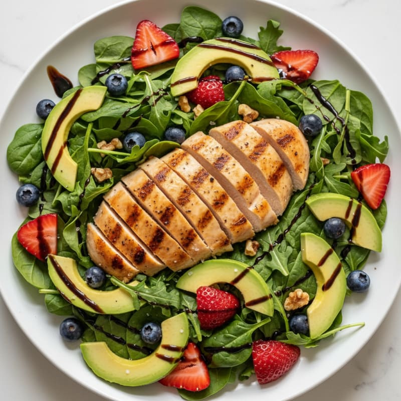Grilled Chicken and Berry Salad