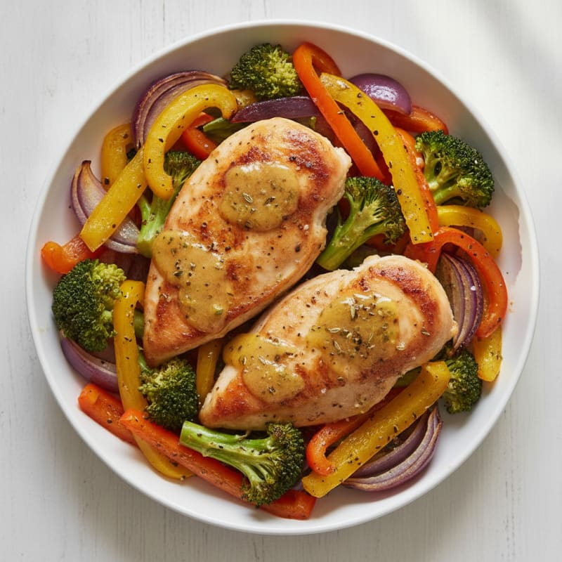 Sheet Pan Lemon Herb Chicken and Veggies