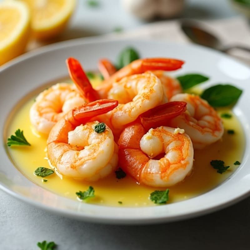 Pan-Seared Shrimp with Garlic Lemon Butter
