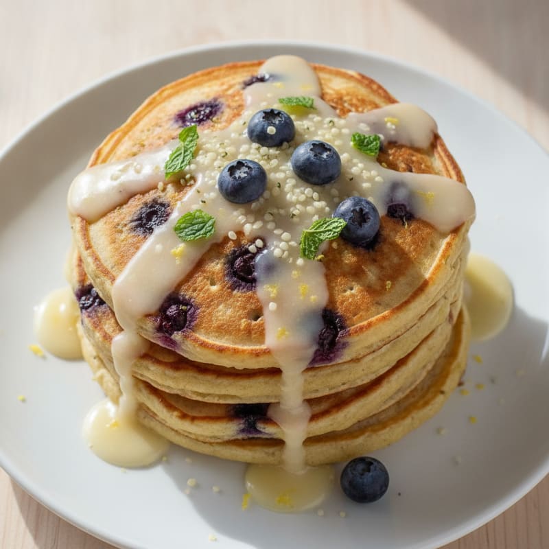 Blueberry Lemon Kodiak Pancakes