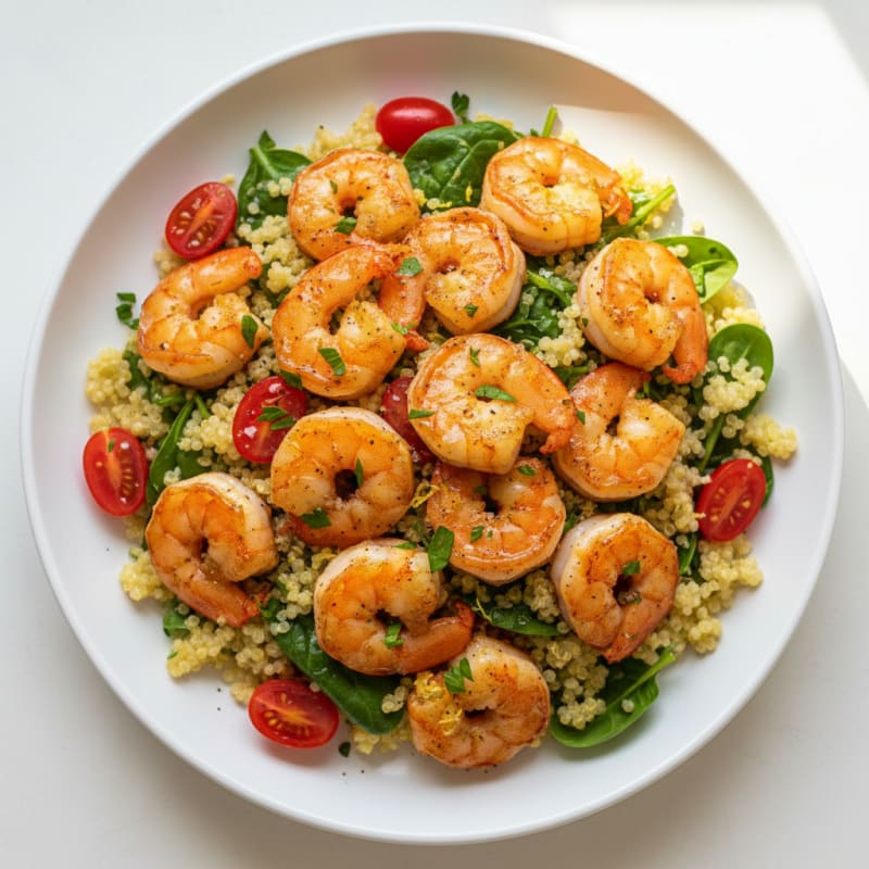 Garlic Shrimp with Lemon Herb Quinoa