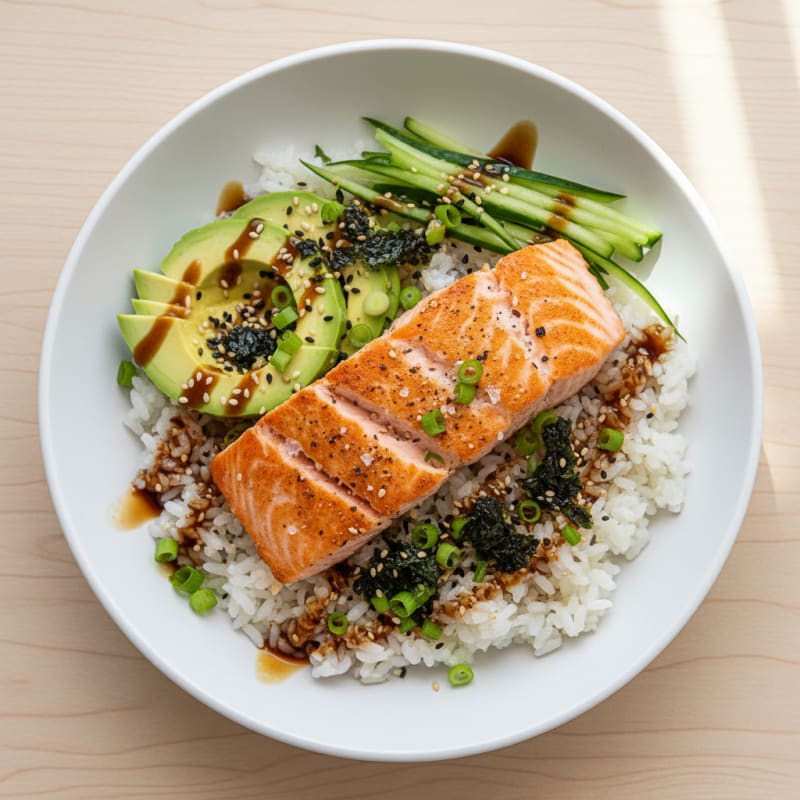 Salmon Sushi Rice Bowl