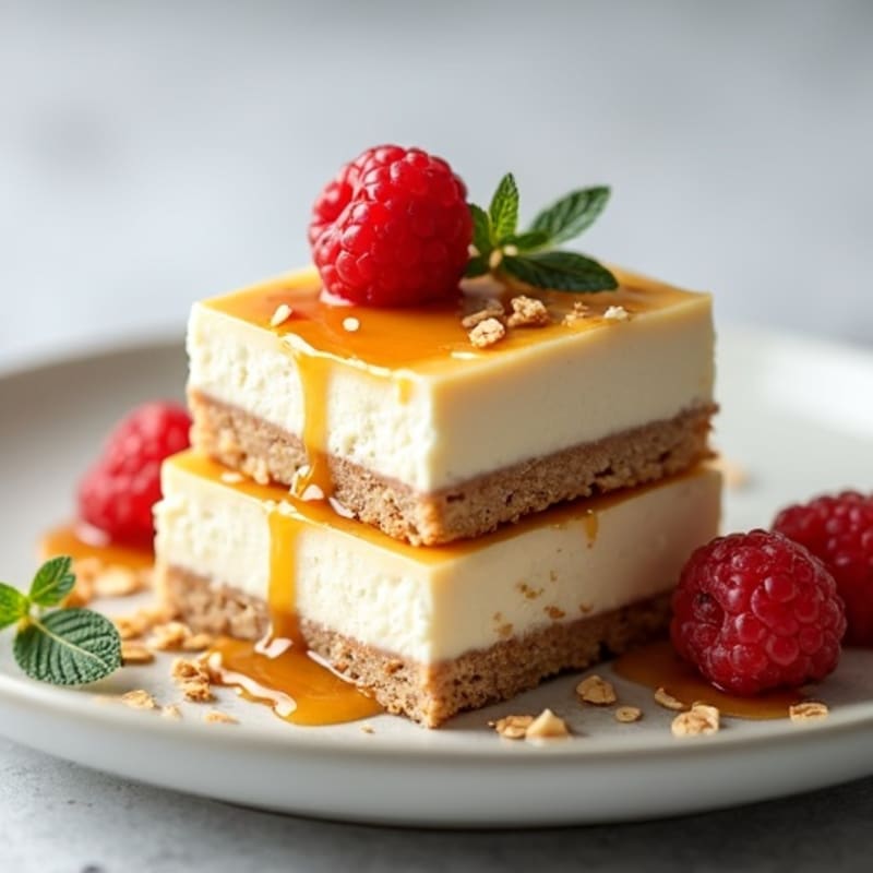 Protein-Rich Greek Yogurt Cheesecake Bars