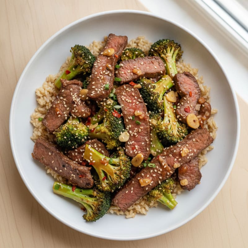 Sesame Beef & Broccoli Stir-Fry
