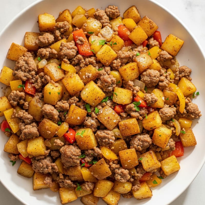 Ground Beef and Potato Hash