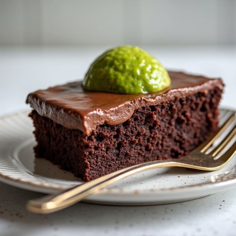 Protein-Rich Dark Chocolate Avocado Cake