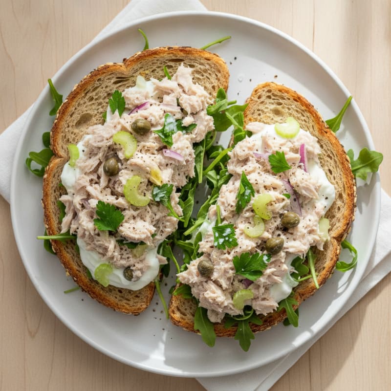 Mediterranean Tuna Salad Sandwich