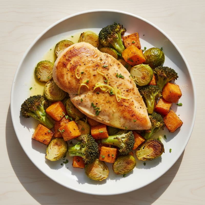 Lemon Herb Chicken with Roasted Vegetables