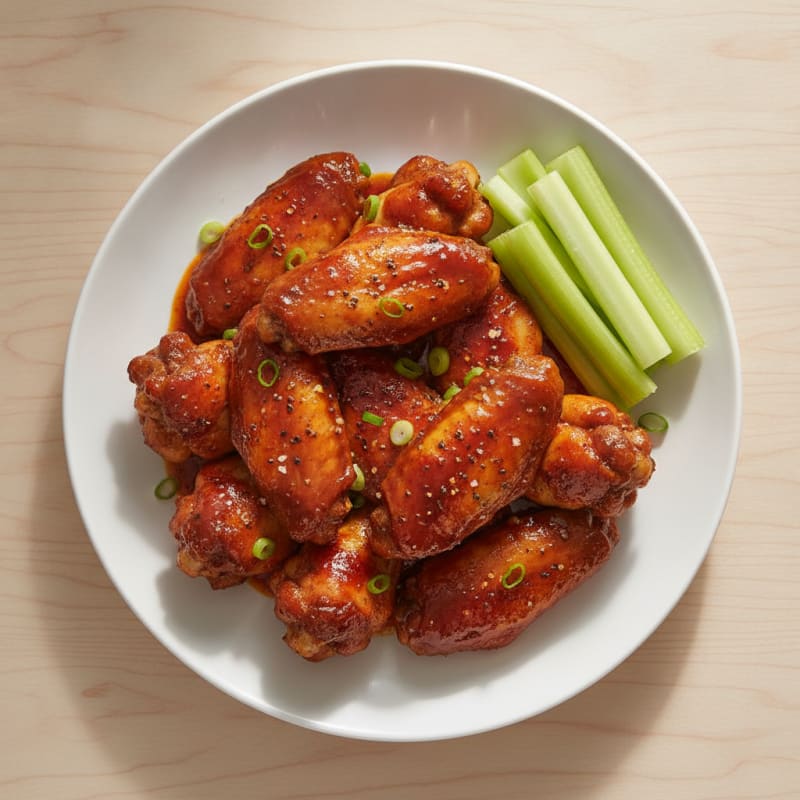 Spicy BBQ Baked Chicken Wings