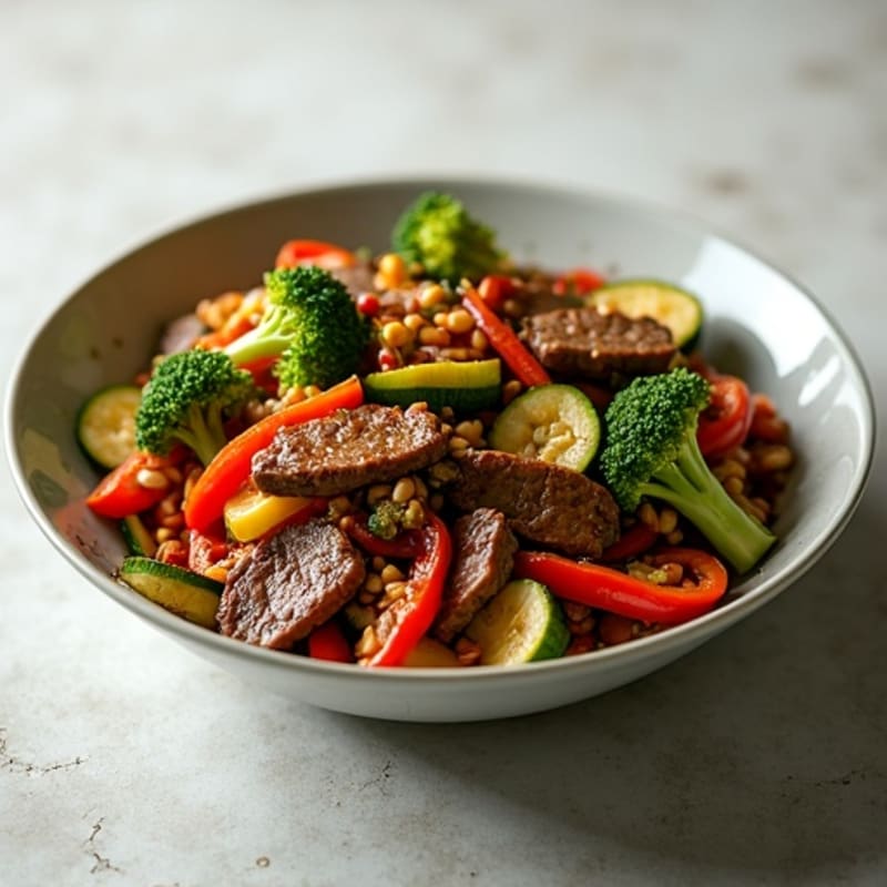 Lean Beef and Crispy Vegetable Stir-Fry