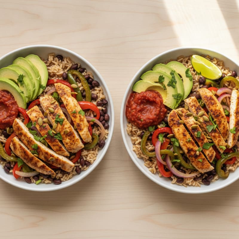 Mexican Chicken Meal Prep Bowls