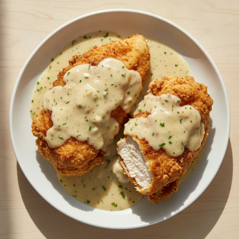 Buttermilk Fried Chicken with Creamy Gravy