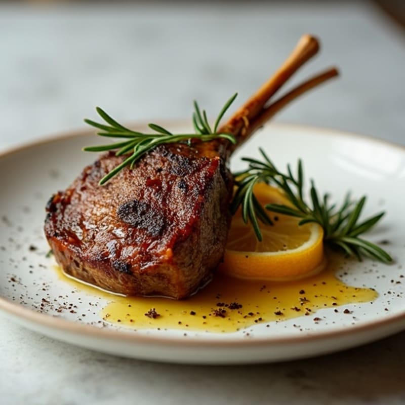 Herb-Crusted Roasted Lamb with Rosemary Garlic