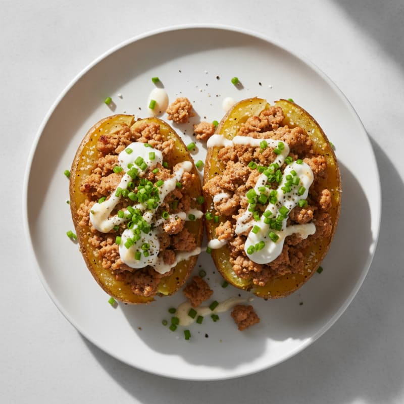 Loaded Baked Potatoes with Chives