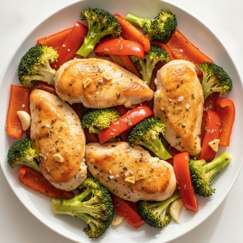 Lemon Herb Roasted Chicken and Veggies