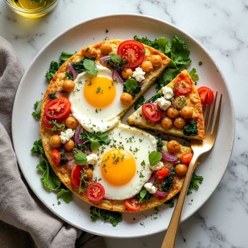 Protein-Packed Mediterranean Egg White Frittata
